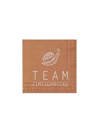 RAEDER | Weihnachts-Servietten 25x25cm TEAM ZIMTSCHNECKE | 